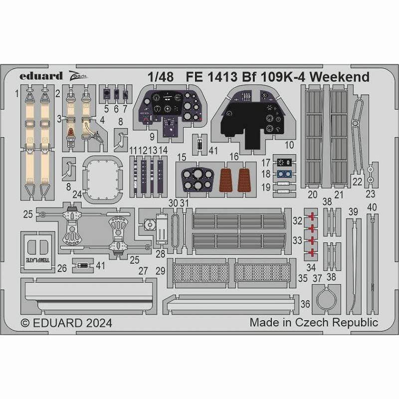 Eduard Bf 109K-4 Weekend 1/48 Zoom set for EDUARD | 8591437585472