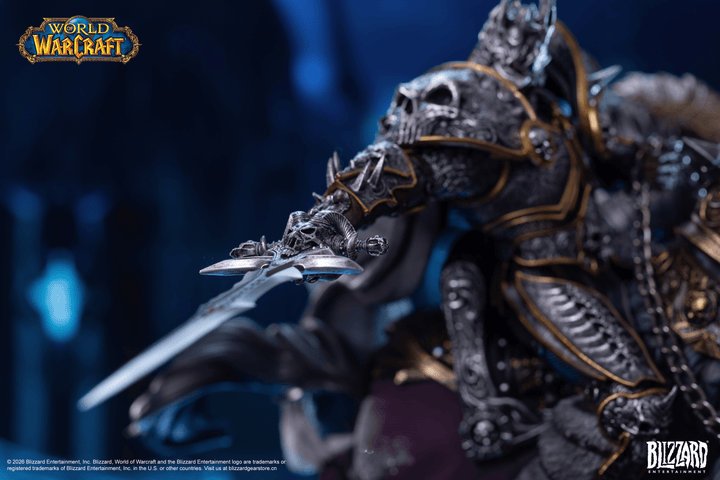 Blizzard World of Warcraft® The Lich King & Invincible 14-Inch Premium Statue
