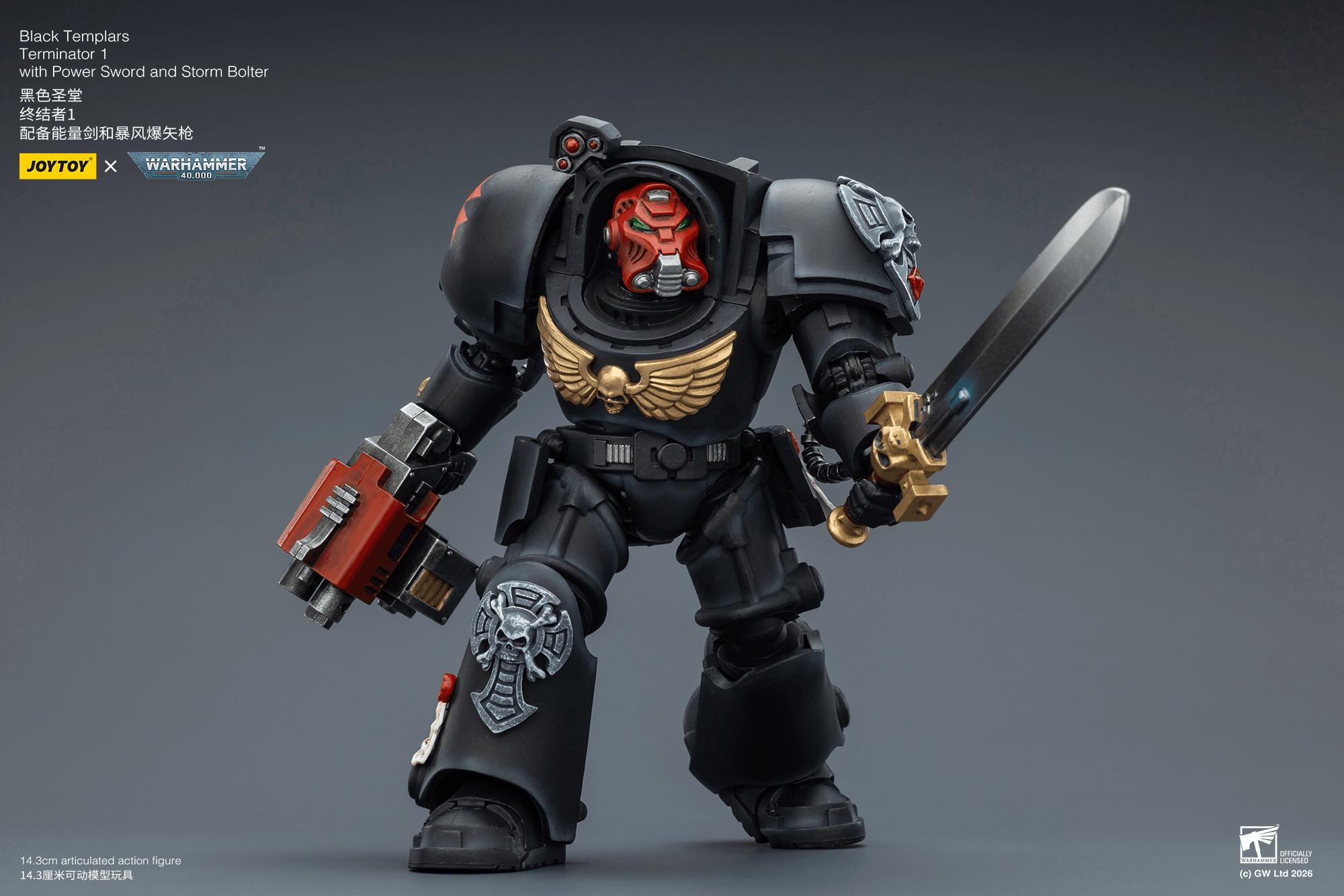 Black Templars Terminator 1 with Power Sword and Storm Bolter | 6927054403097