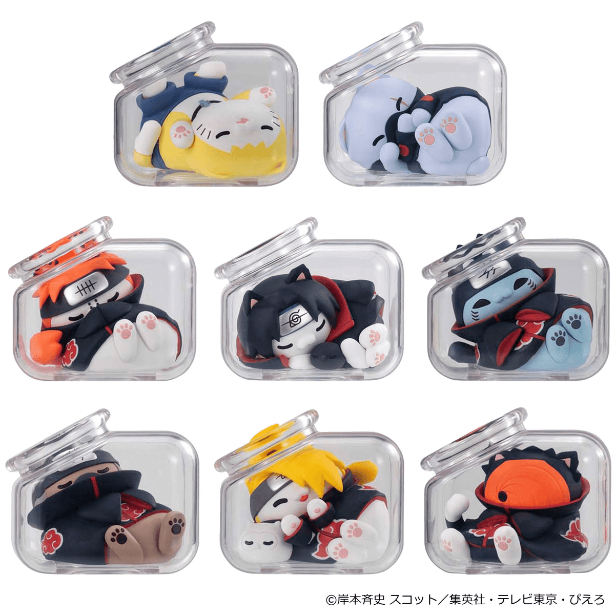 MEGA CAT PROJECT NARUTO ShippudenGood Night Nyaruto! Gathering Akatsuki Edition Vol.2 (Box of 8)