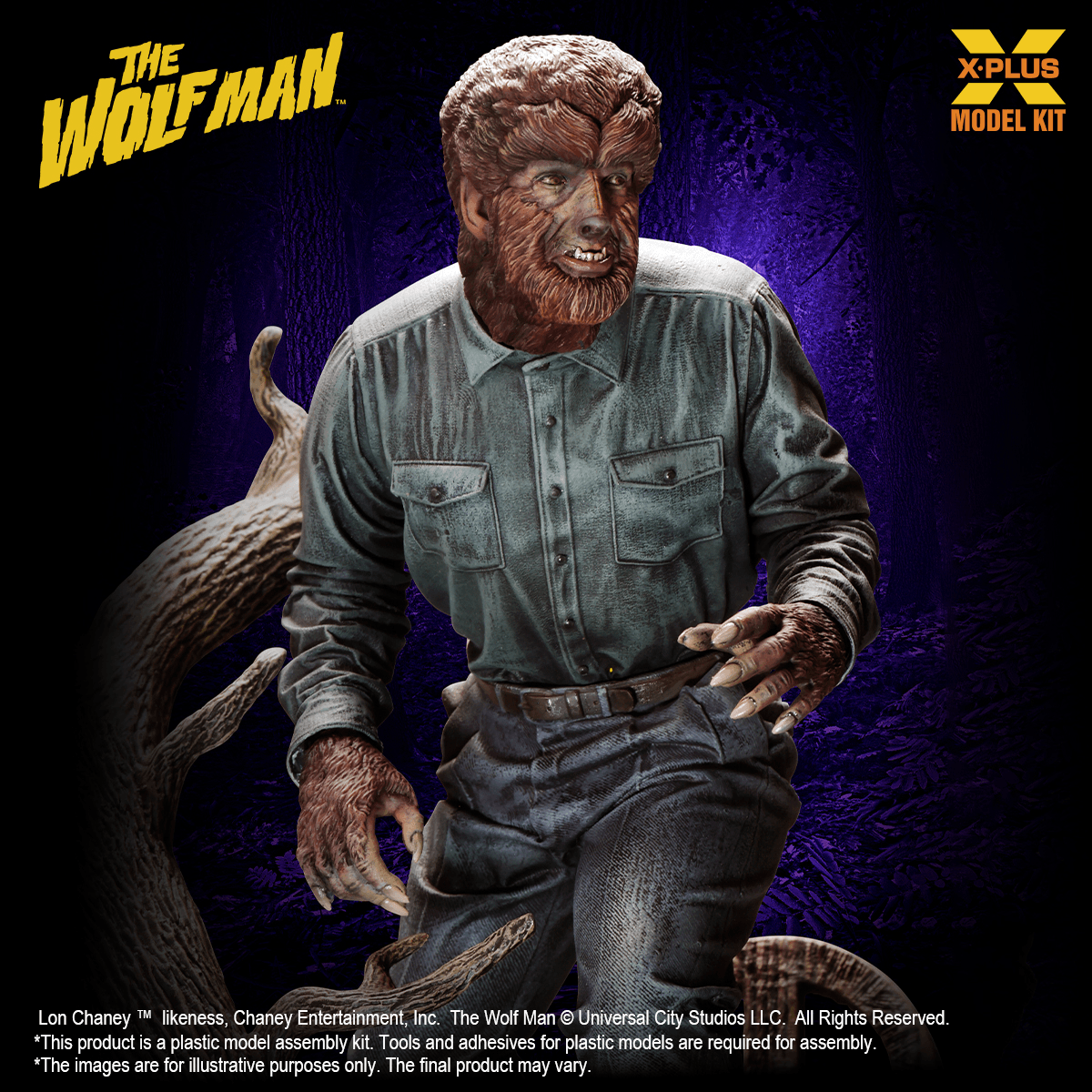 1/8 Scale Lon Chaney Jr. as Wolf Man Plastic Model Kit(4532149027090)