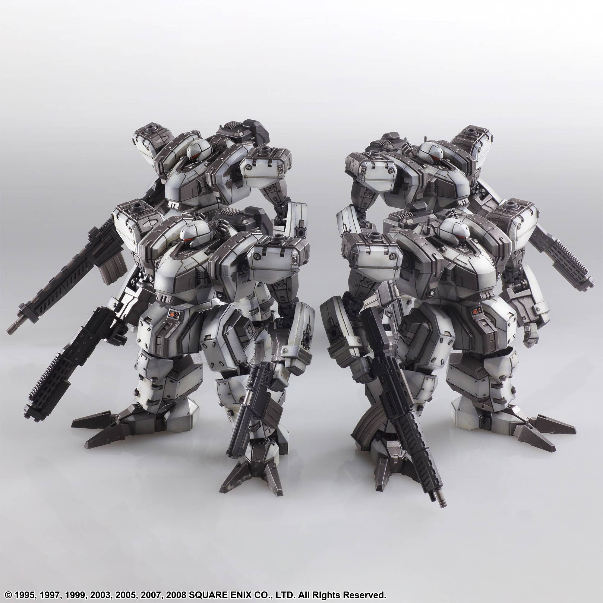 SQUARE ENIX FRONT MISSION STRUCTURE ARTS 1/72 Scale Plastic Model Kit Series Vol 4 ZENITH DV WHITE COLOR VARIANT 4 Unit Set | 4988601365437