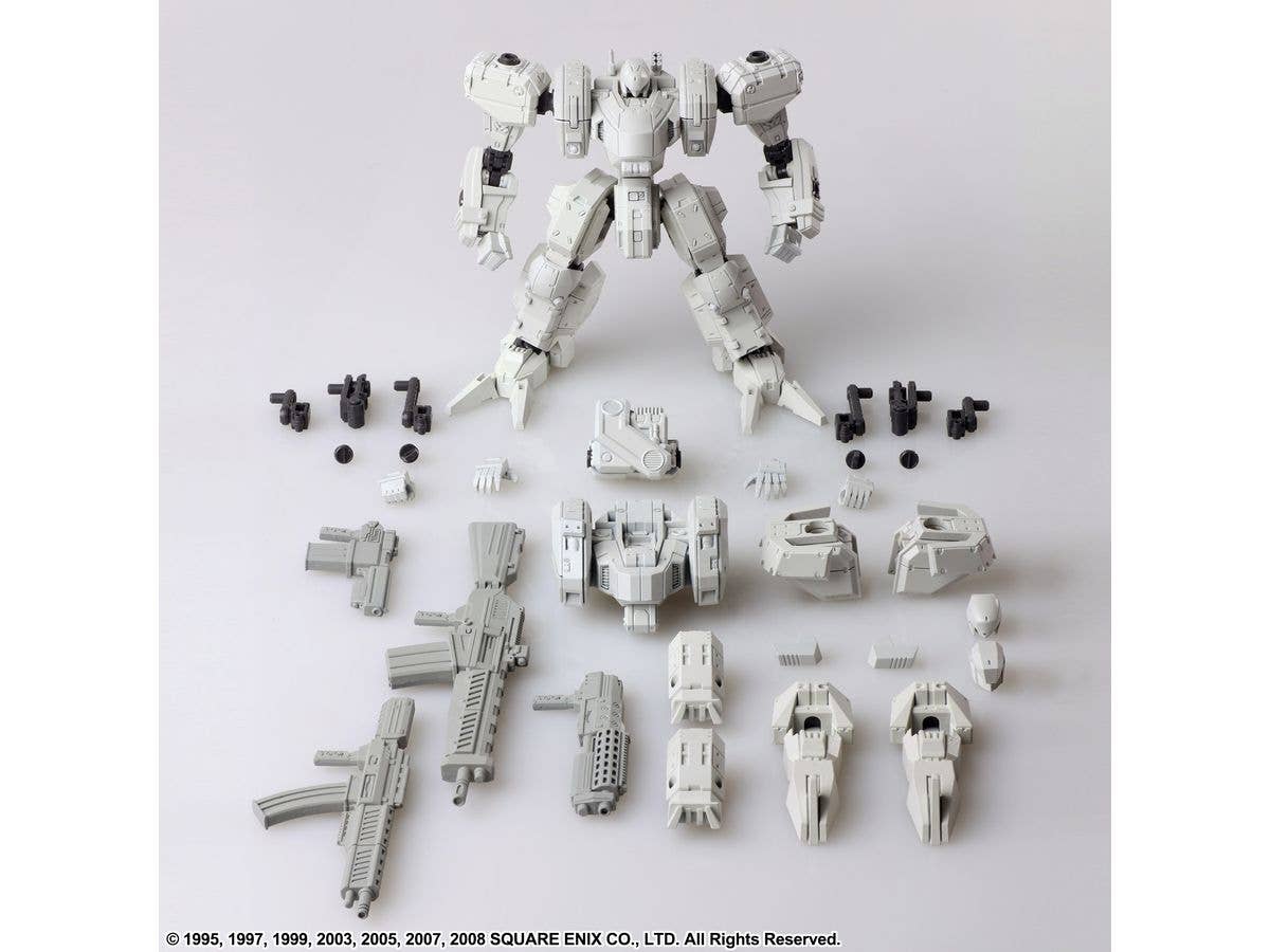 SQUARE ENIX FRONT MISSION STRUCTURE ARTS 1/72 Scale Plastic Model Kit Series Vol 4 ZENITH DV WHITE COLOR VARIANT 4 Unit Set | 4988601365437