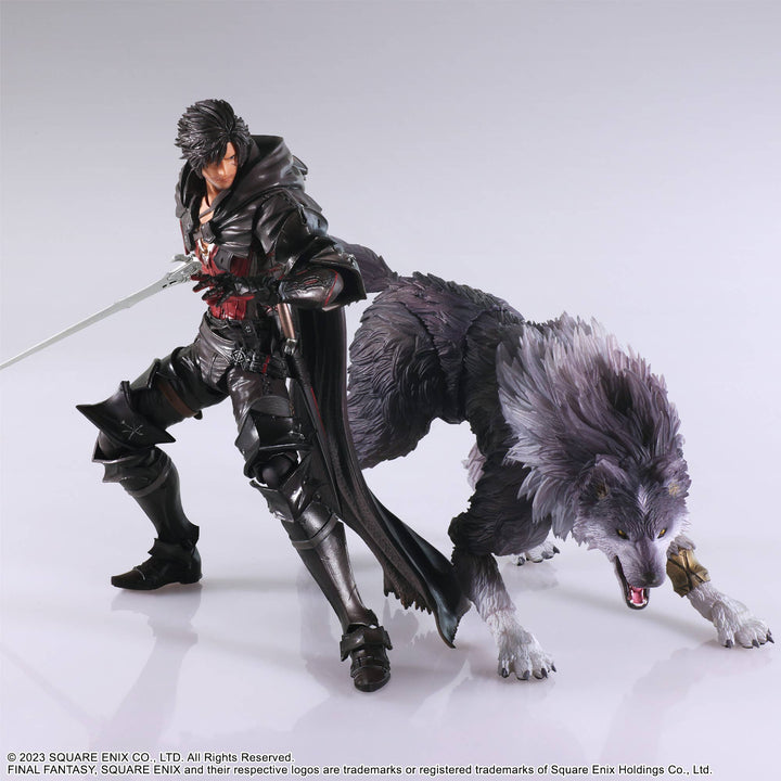 SQUARE ENIX FINAL FANTASY XVI BRING ARTS™ Action Figure -   CLIVE ROSFIELD & TORGAL | 4988601374439