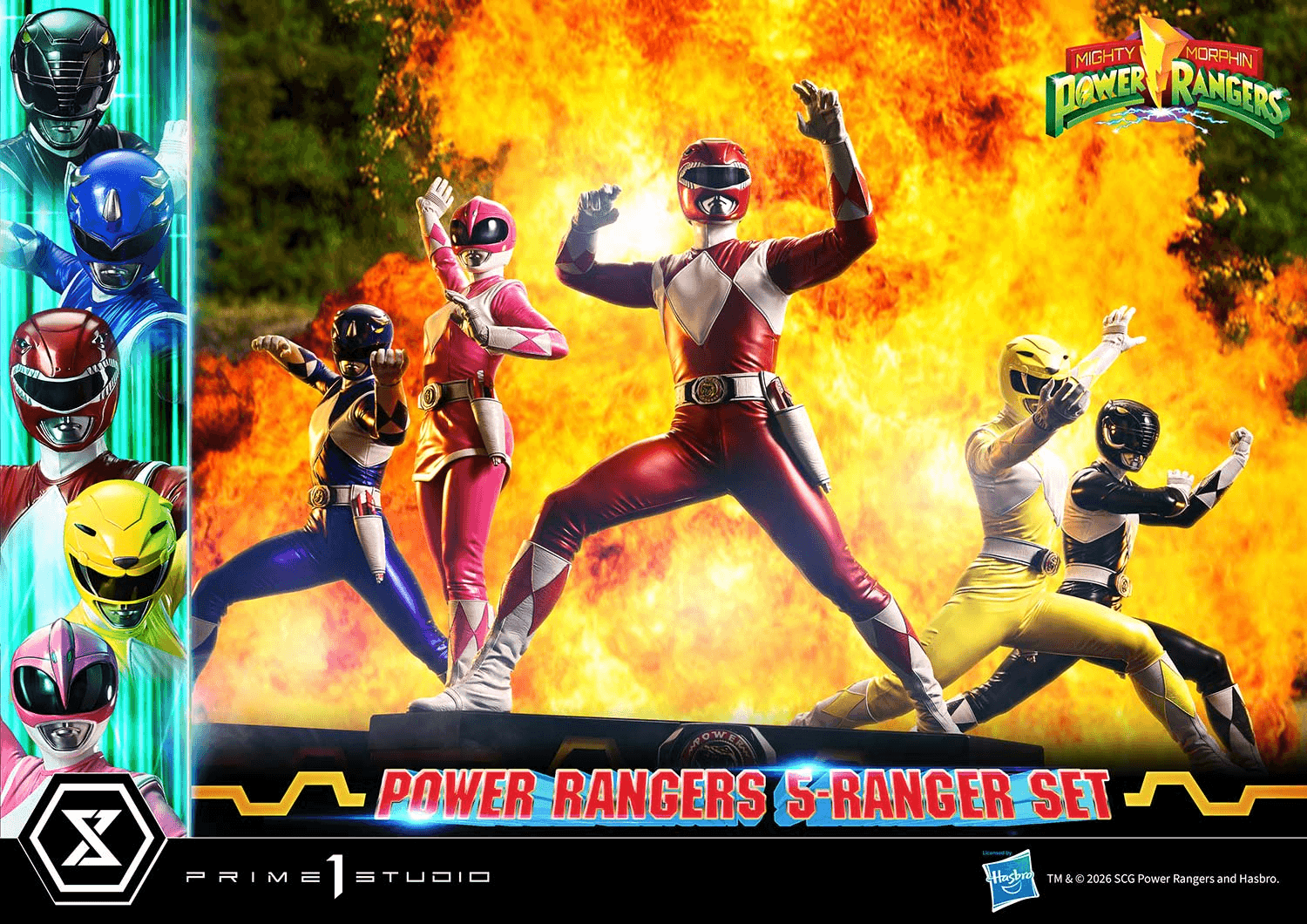 Premium Masterline Mighty Morphin Power Rangers Power Rangers 5-Ranger Set