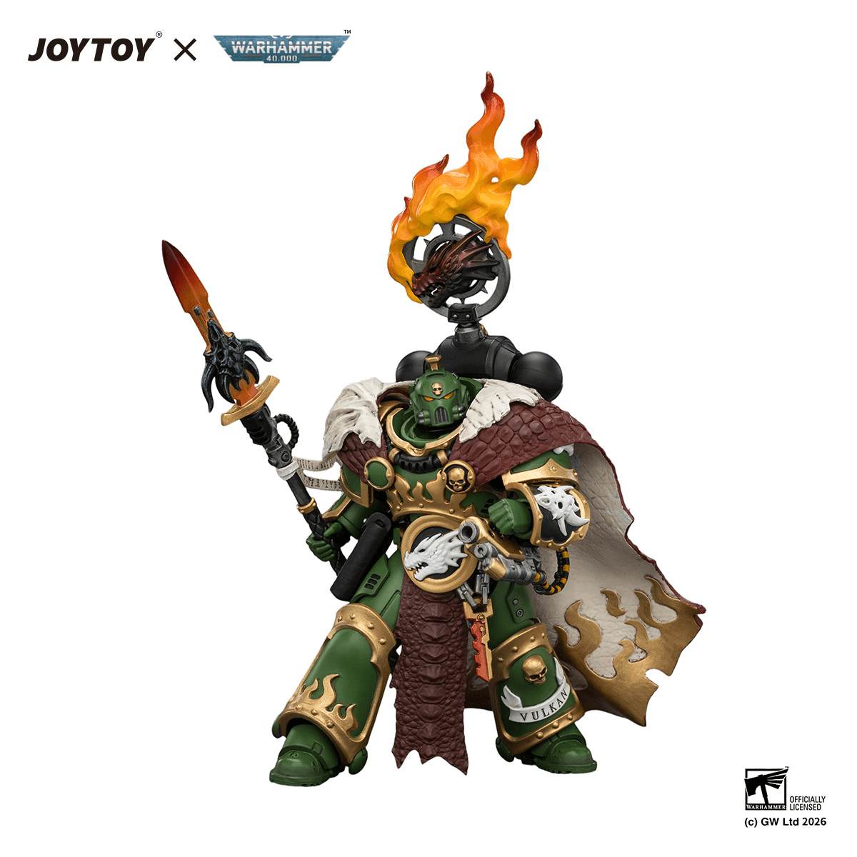 Salamanders Vulkan He'stan, the Forgefather with the Spear of Vulkan and the Gauntlet of the Forge | 6927054404438