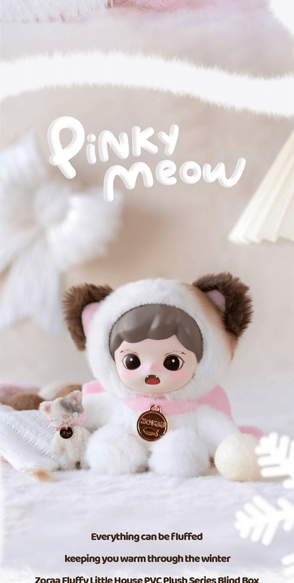 Zoraa Fluffy Cabin Series Viny Plush Doll (Box of 6)