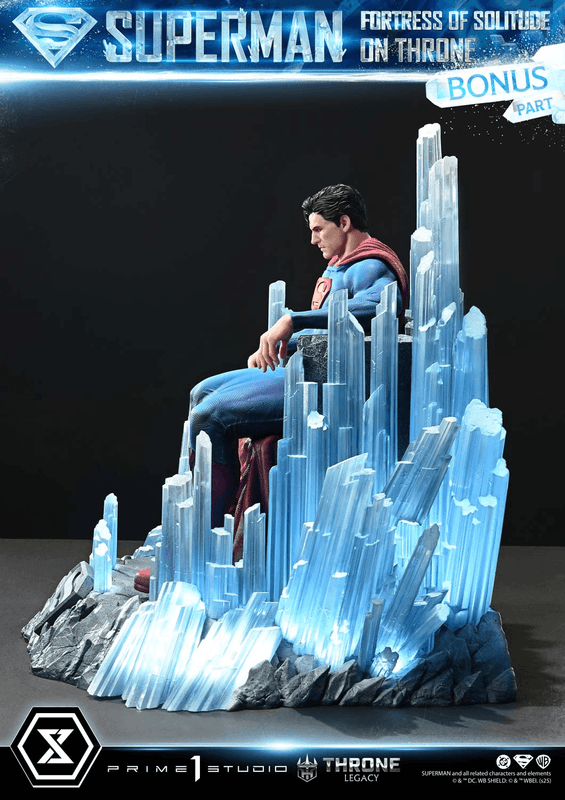 Prime 1 Studio Throne Legacy Superman (Comics) Superman Fortress of Solitude on Throne (Design by Gabriele Dell'Otto) Ultimate Bonus Version | 4582647122162