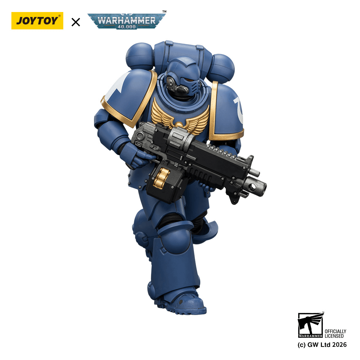 Ultramarines Intercessor with Bolt Rifle, Bolt Pistol and Chainsword | 6927054403813