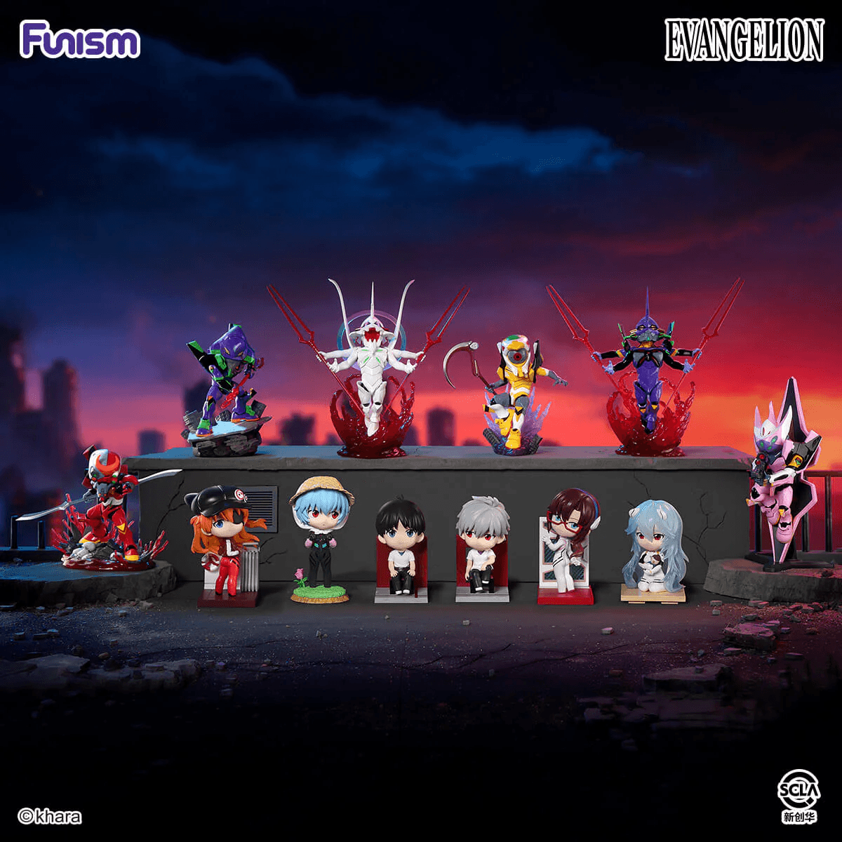 EVANGELION Series Figures Blind Box Vol.2 (Box of 6)