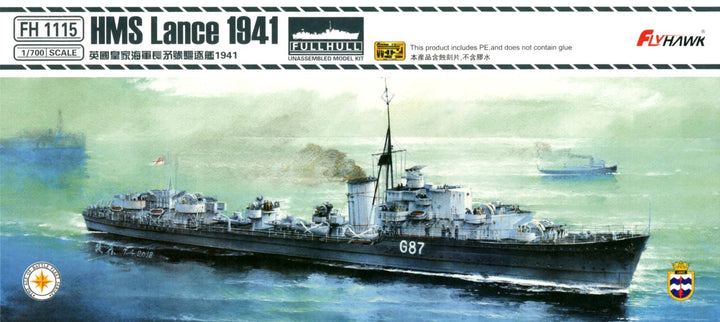 Flyhawk Model 1/700 HMS Lance 1941 | 6921970400895
