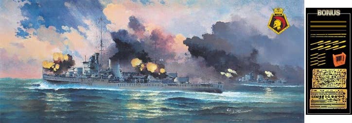Flyhawk Model 1/700 HMS Ajax 1939 (Deluxe Edition) | 6921970401267