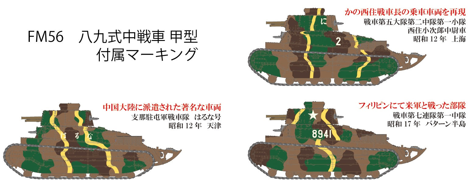 FineMolds 1/35 IJA Type 89 Medium Tank Ko | 4536318350569