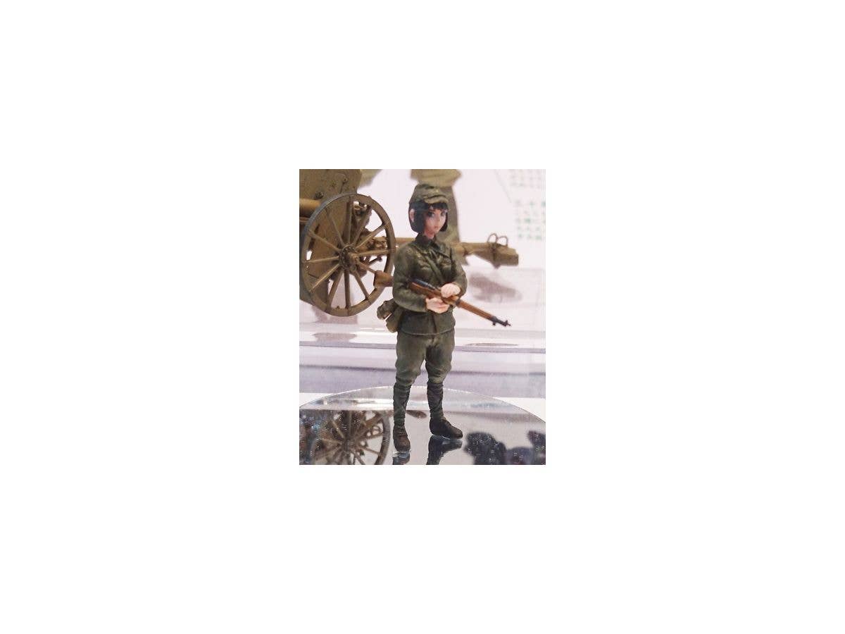 FineMolds 1/35 Historic Costume Girl Type 41 75mm Mountain Gun with Figure 'Konoka' | 4536318880028