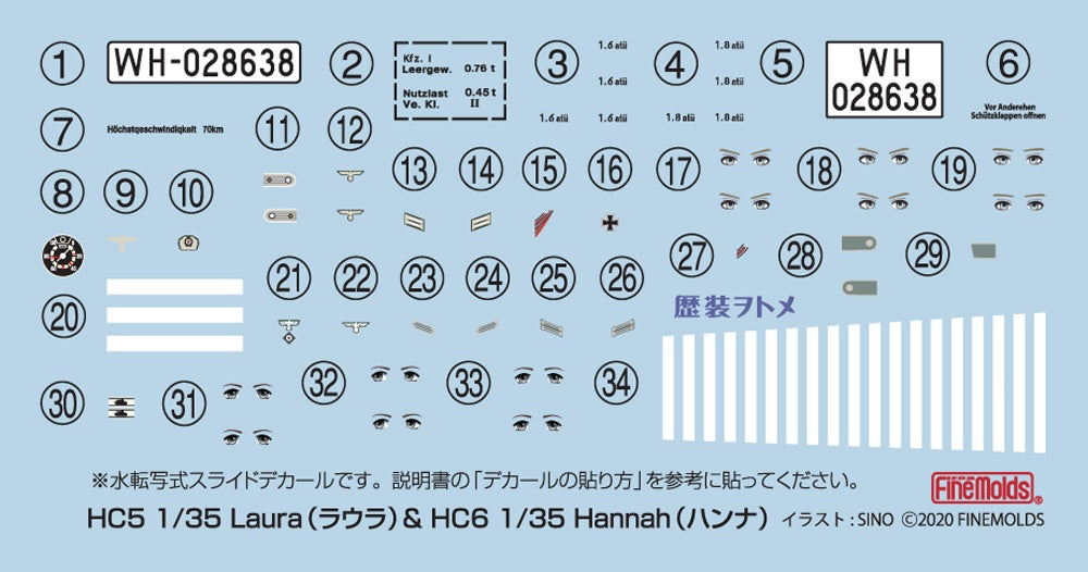 FineMolds 1/35 Historic Costume Girl Type 82 Kubelwagen with Figure 'Laura' | 4536318880059