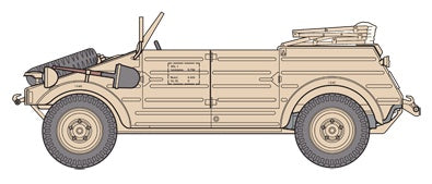 FineMolds 1/35 Historic Costume Girl Type 82 Kubelwagen with Figure 'Laura' | 4536318880059
