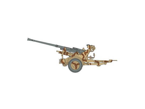 FineMolds 1/35 Historic Costume Girl 3.7cm Flak 37 AA Gun with Figure 'Hannah' | 4536318880066