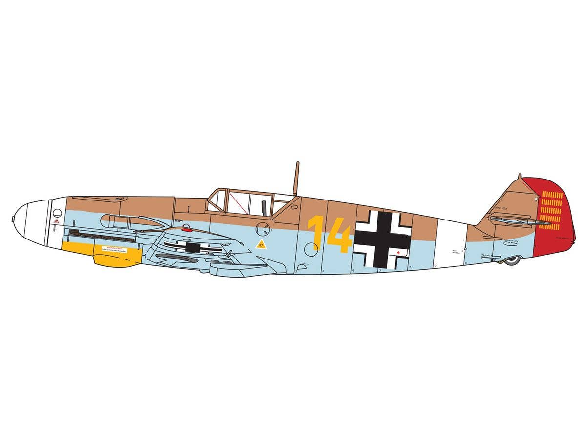 FineMolds 1/35 Rosa w/ 1:72 BF109 F-4 trop Figure Kit - UPC 4536318880080 | 4536318880080