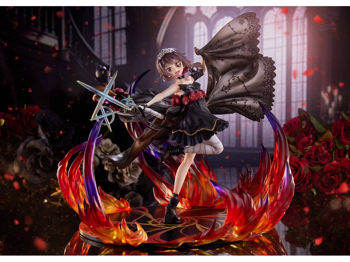 FURYU Corporation God's Blessing on This Wonderful World! Megumin the Black Rose Dress ver. 1/7 Scale Figure | 4580736409545