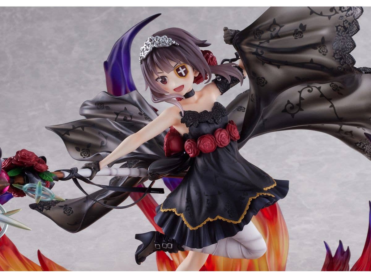 FURYU Corporation God's Blessing on This Wonderful World! Megumin the Black Rose Dress ver. 1/7 Scale Figure | 4580736409545