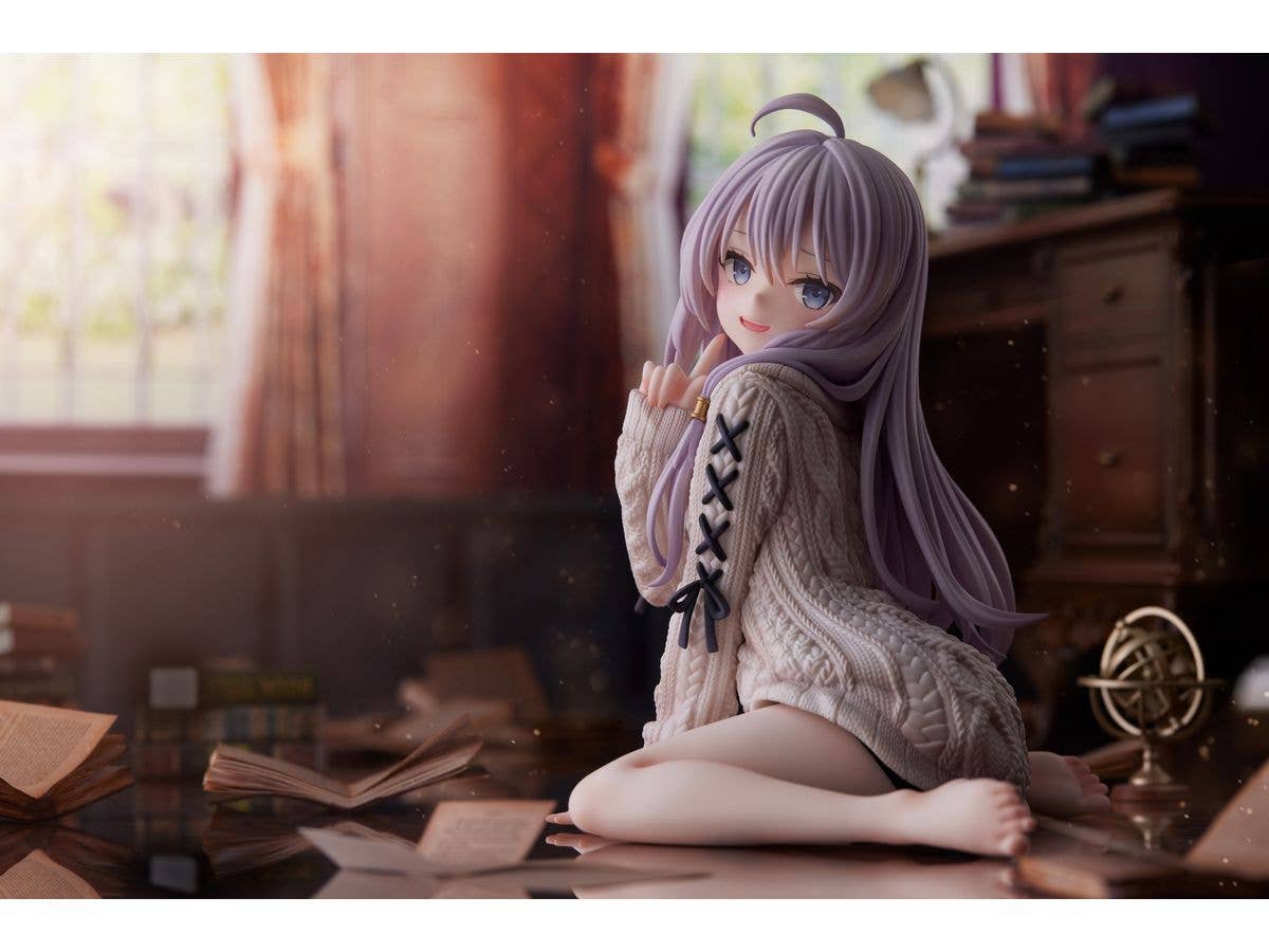 Furyu Corporation The Journey of Elaina Series Elaina Knit One-piece Dress Ver. 1/7 Scale Figure | 4580736409729