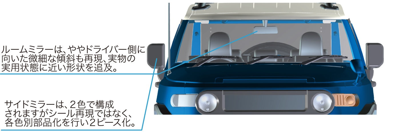 Fujimi 1/24 Toyota FJ Cruiser (Two-tone Yellow) Pre-painted Snap fit Kit