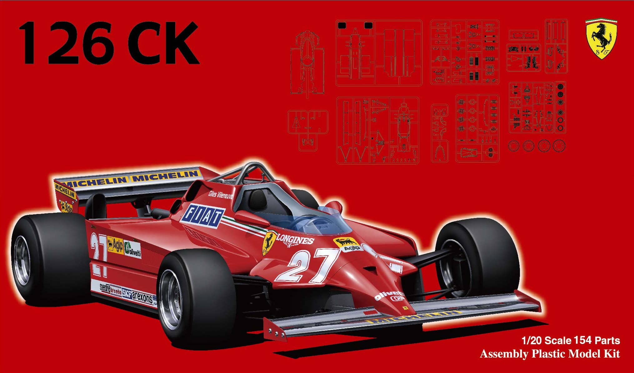 Fujimi 1/20 Ferrari 126CK 1981 | 4968728091969