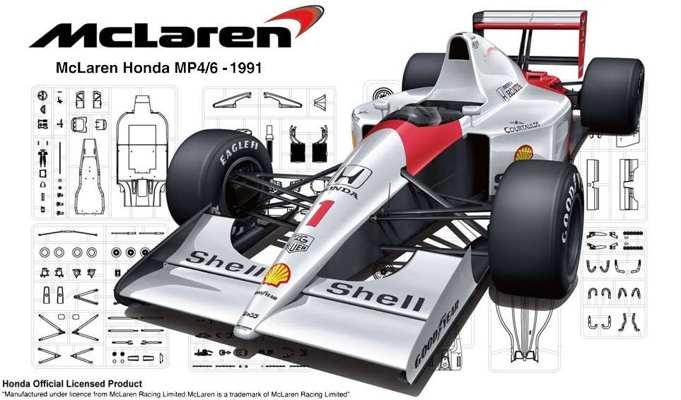 Fujimi 1/20 McLaren Honda MP4/6 (Japan GP/San Marino GP/Brazil GP) | 4968728092133