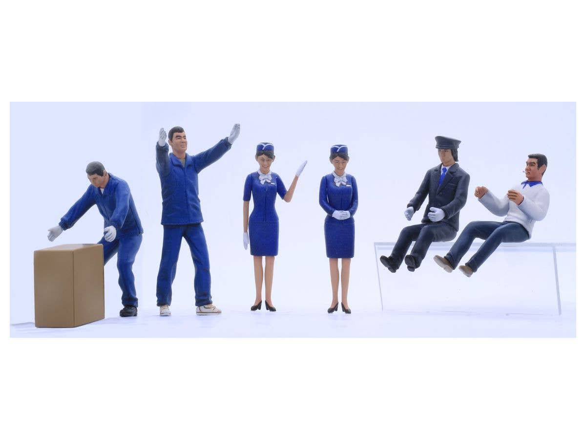 Fujimi Bus Guide & Bus Driver / Track Driver & Worker Figure Set (1/32) | 4968728116518