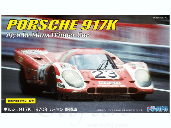Fujimi 1/24 Porsche 917K '70 LeMans Winner w/Window Frame Masking