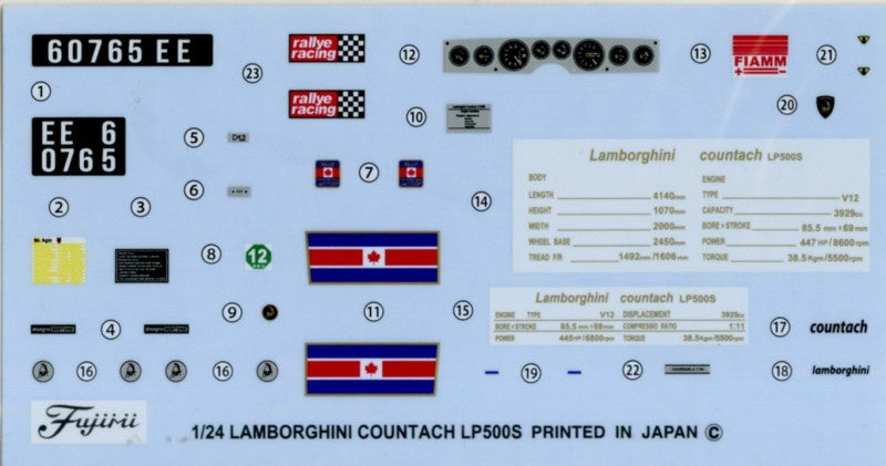 Fujimi Lamborghini Countach LP500S