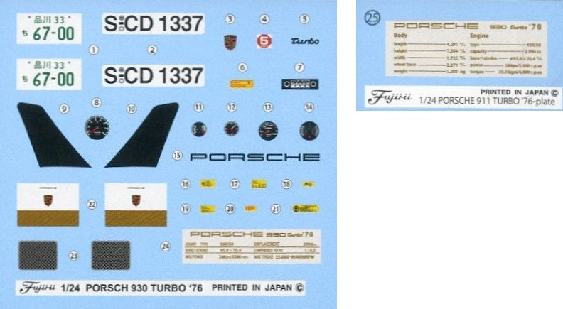 Fujimi Porsche 930 Turbo `76
