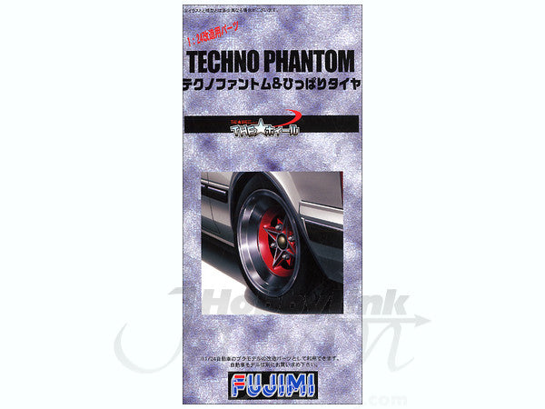 Fujimi 1/24 14 inch Techno Phantom Wheel/Hippari Tire | 4968728193205
