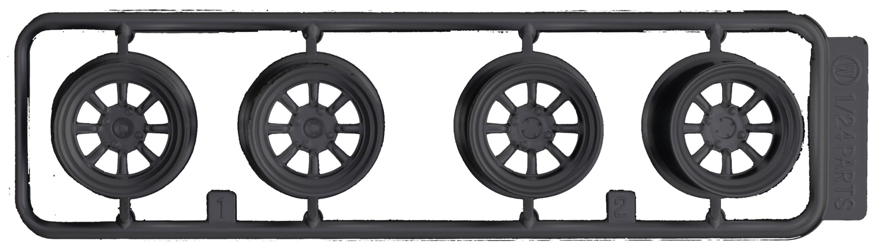 Fujimi 1/24 Wheel Series (No.5) 8-Spoke Racing Wheel & Tire Set 15 inch