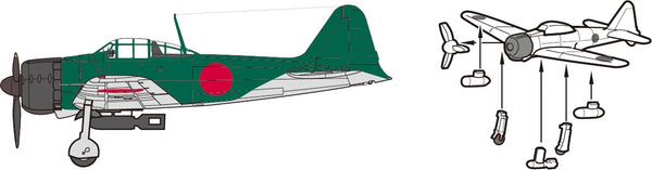 Fujimi 1/700 IJN Carrier-Based Aircrft Set 2 (Late)
