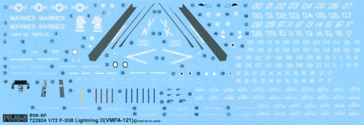 Fujimi F-35B Lightning II (VMFA-121) Special Edition (w/ Special Marking 2018 Iwakuni Friendship Day)