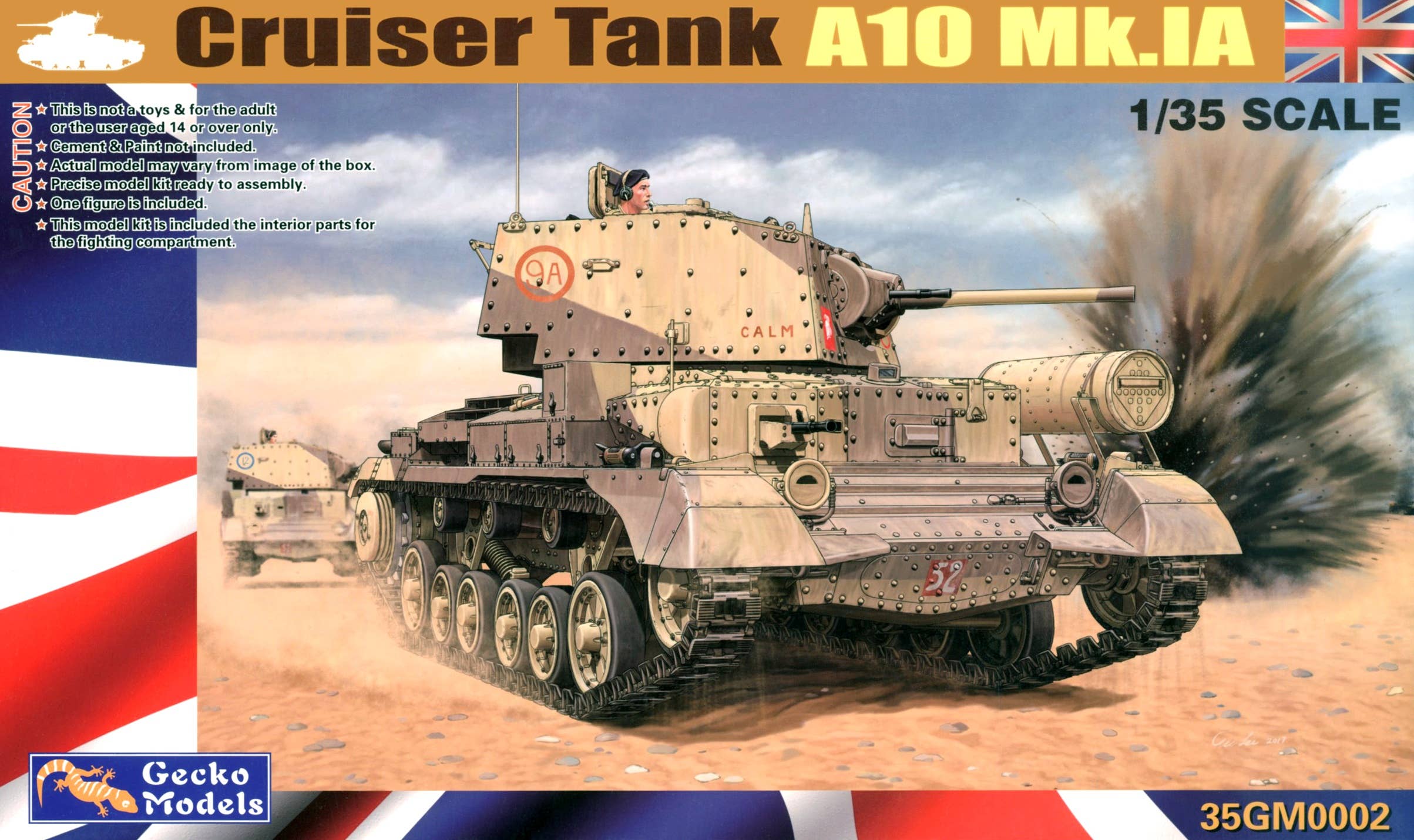 Gecko 1/35 Cruiser Tank Mk. IIA, A10 Mk. IA | 4892667350026