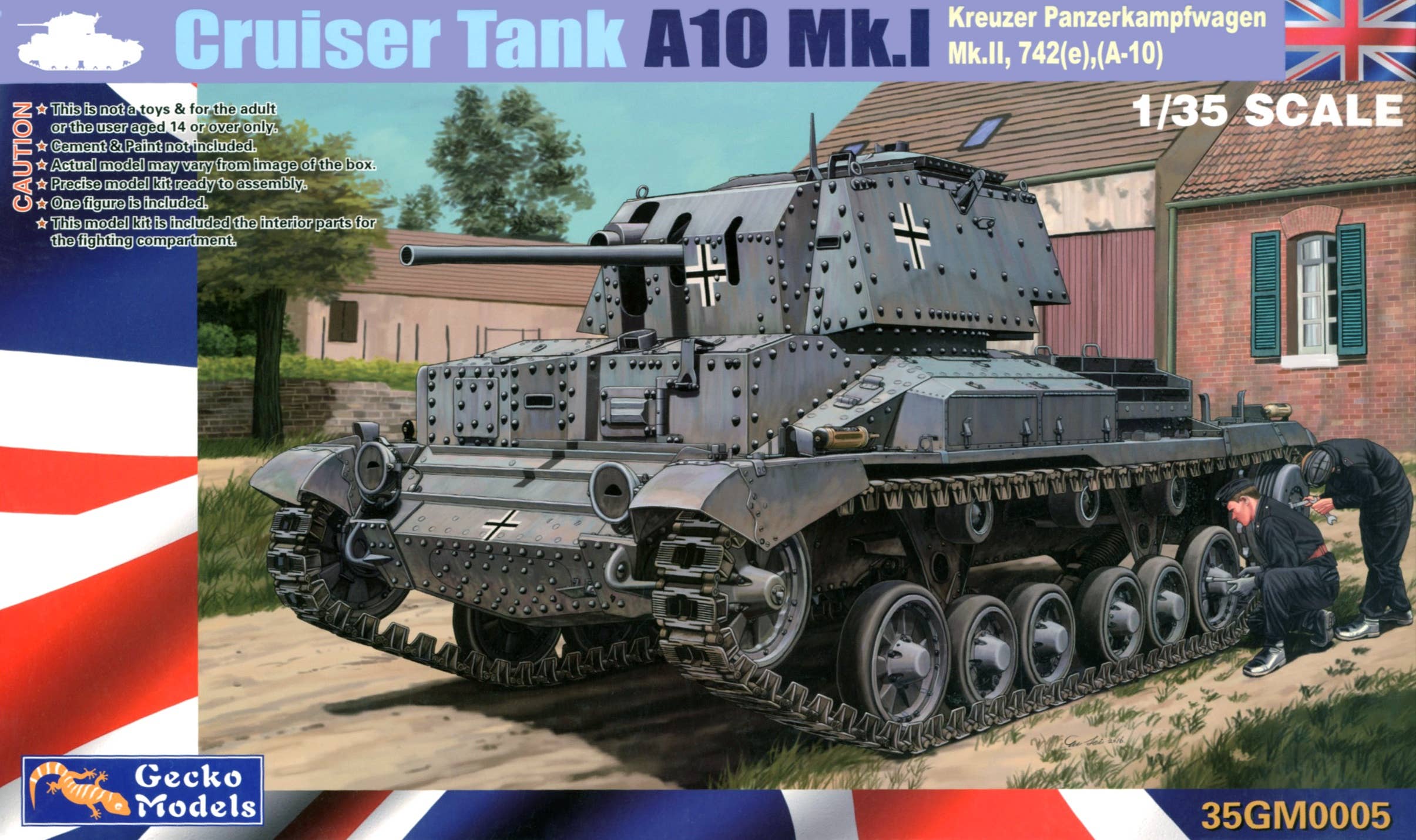 Gecko 1/35 Kreuzer Panzerkampfwagen Mk.II, 742(e),(A-10) | 4892667350057