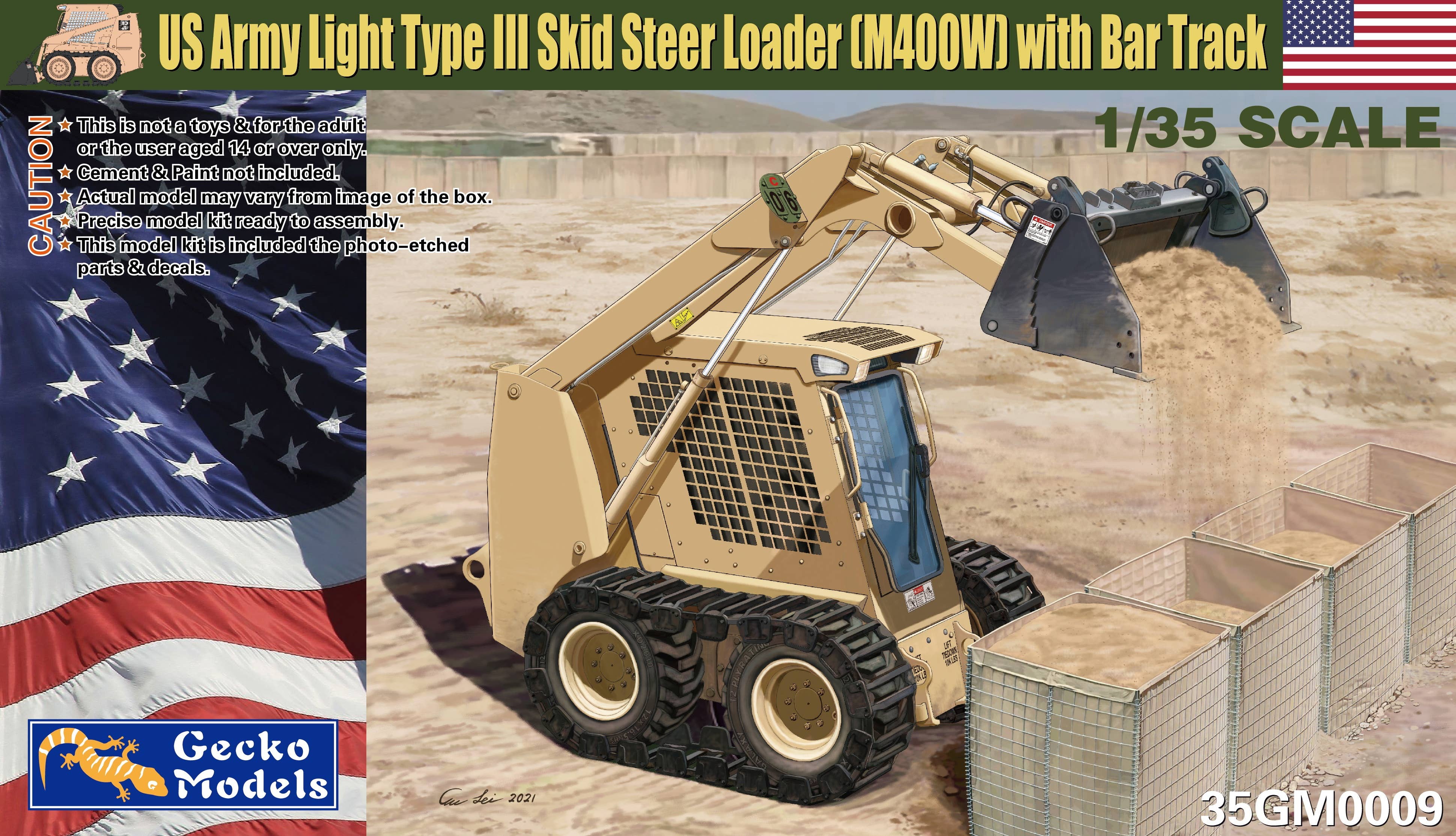 Gecko 1/35 US Army Light Type III Loader (M400W)w/Bar Track | 4892667350095