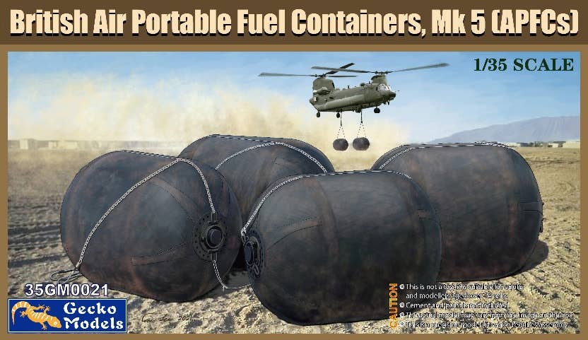 Gecko 1/35 British 500 Gallon Collapsible Drop Drum Bladder Set | 4892667350217