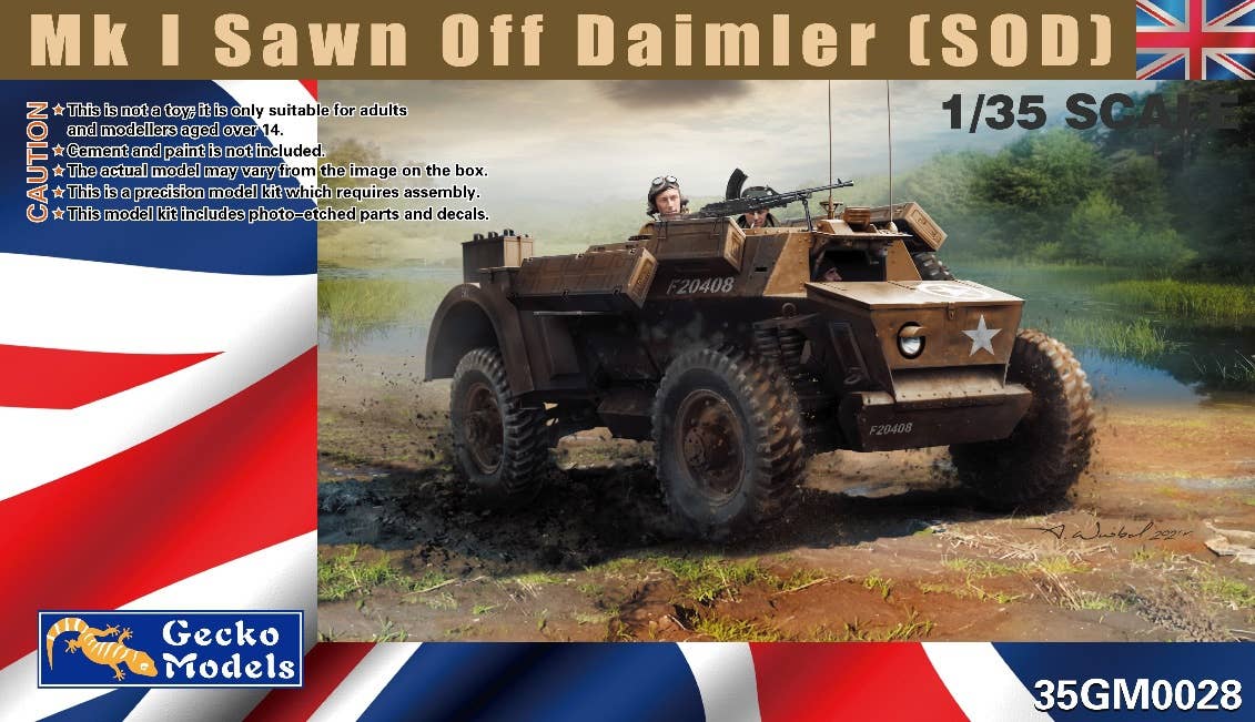 Gecko 1/35 Mk I Sawn Off Daimler (SOD) | 4892667350286