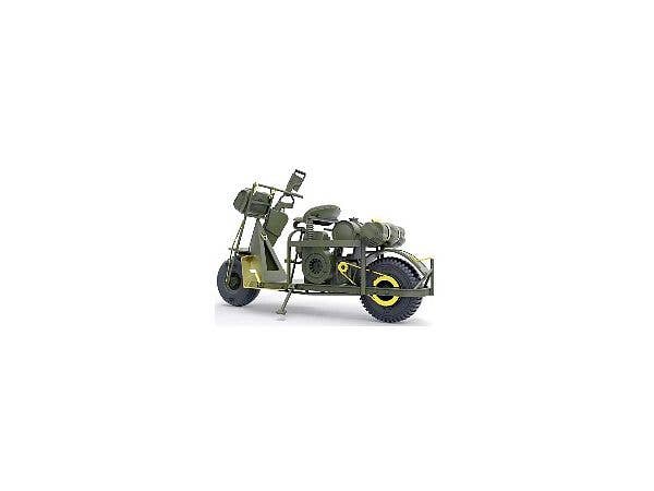 Gecko 1/35 M53 Scooter Cushman w-John Wood M3A4 Utility Hand Cart Mod. 1943 & US Paratroops (Set 1) | 4892667350415