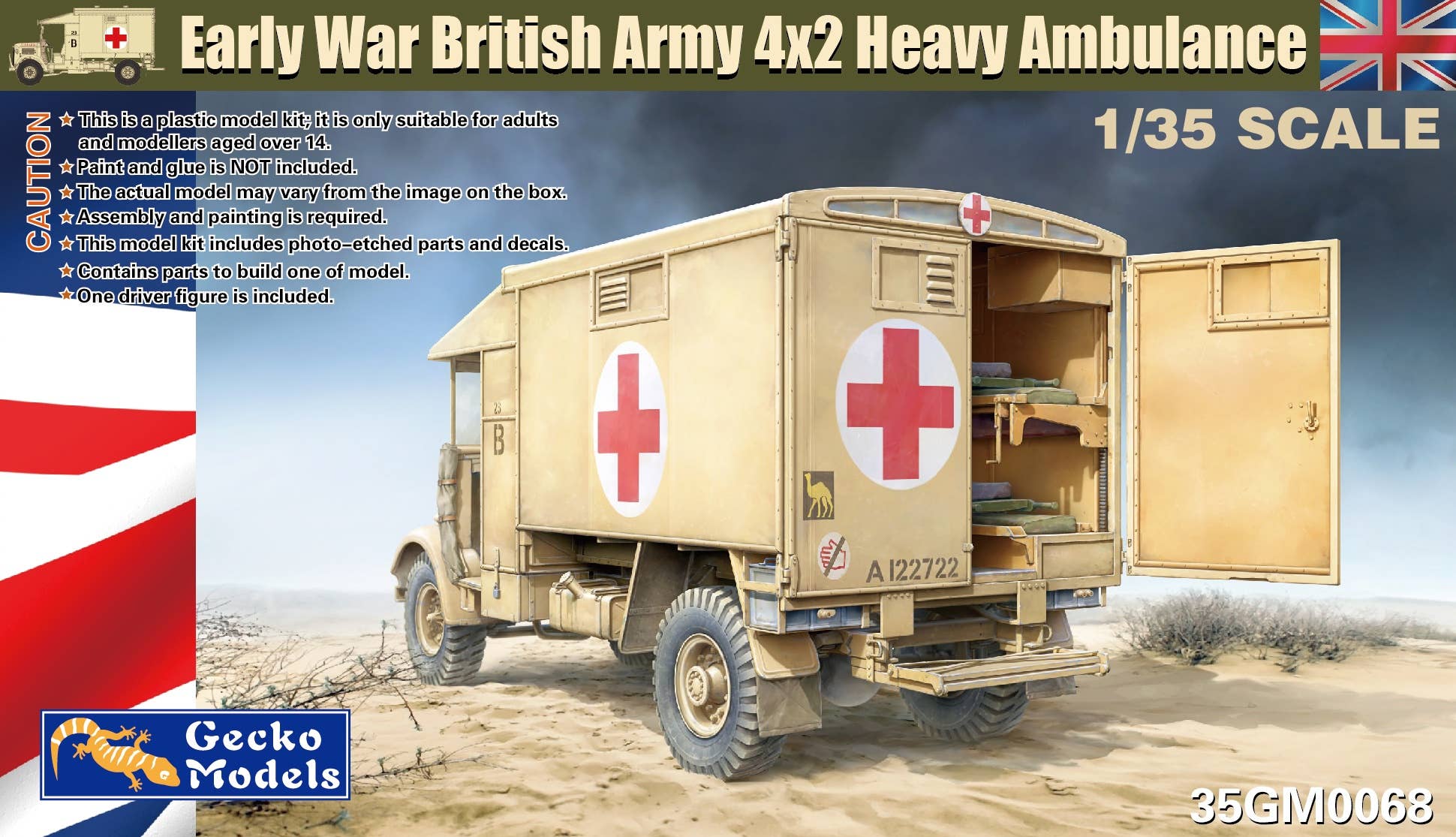 Gecko 1/35 Early War Austin K2Y Heavy Ambulance | 4892667350682
