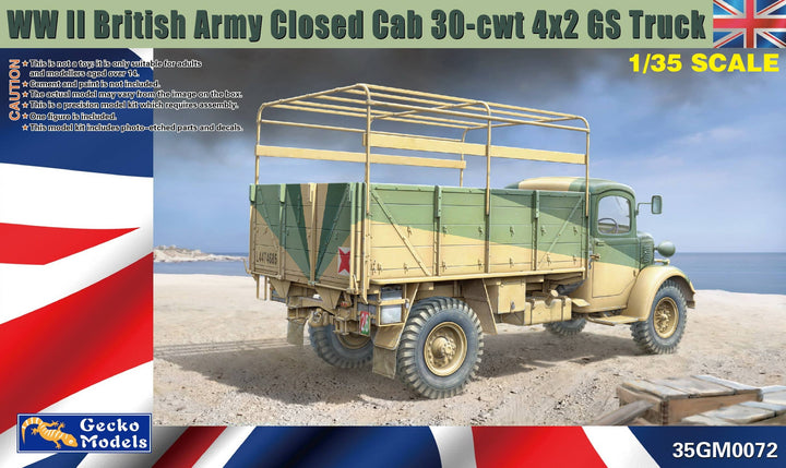 Gecko 1/35 WWII British Army Closed Cab 30-cwt 4x2 GS Truck | 4892667350729