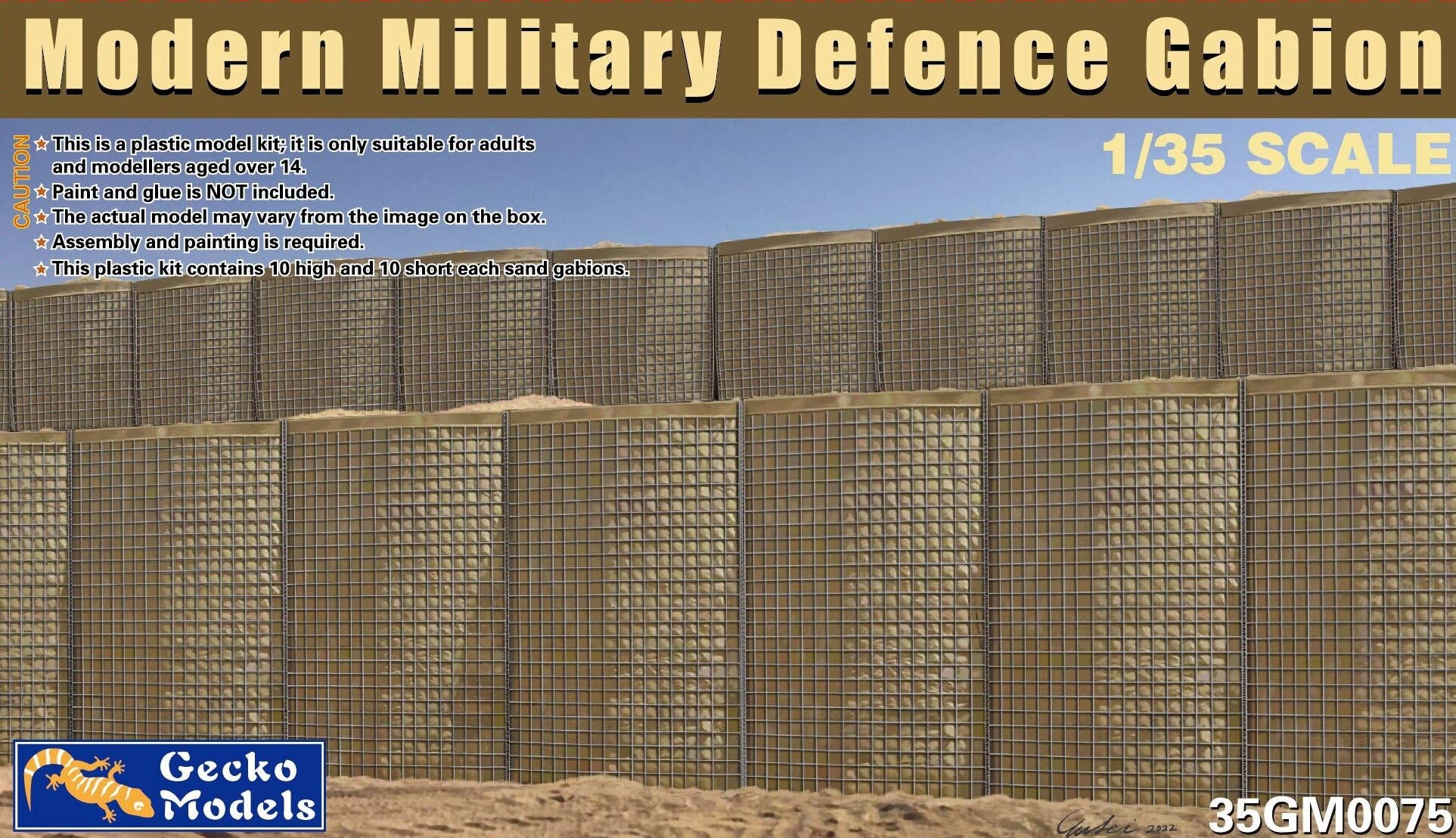 Gecko 1/35 Modern Military Sand Gabion | 4892667350750