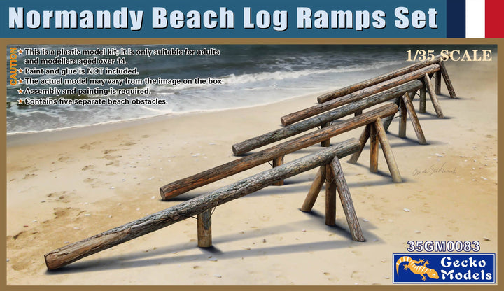 Gecko 1/35 Normandy Beach Log Ramps Set | 4892667350835
