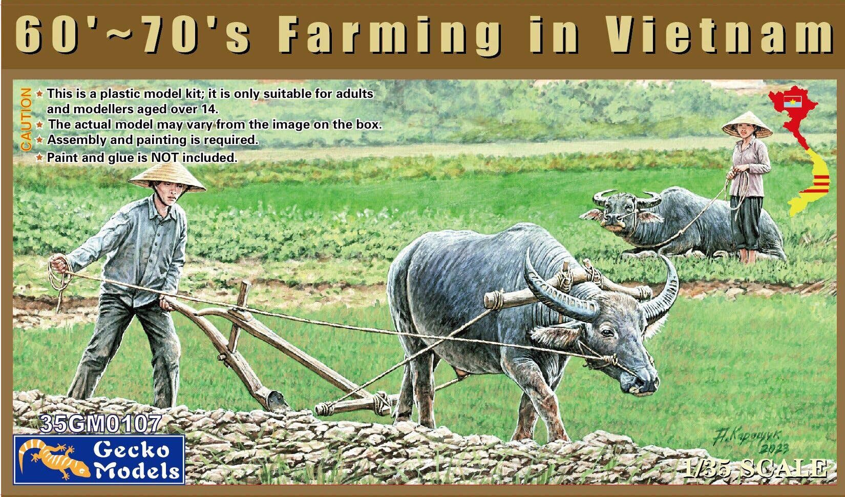 Gecko 1/35 60'~70's Farming in Vietnam | 4892667351078