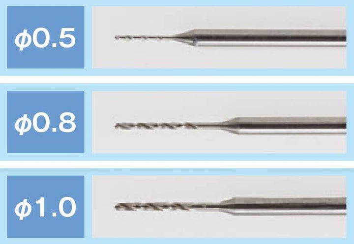 Mr Hobby HIGH SPEED STEEL DRILL for MR.ROUTER (0.5/0.8/1.0) | 4973028739282