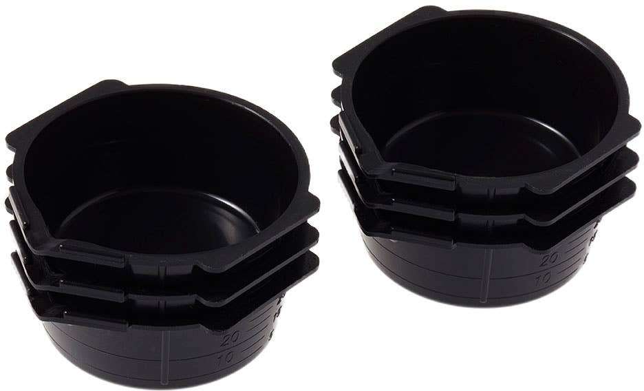 Mr Hobby Mr.PAINT CUP BLACK (6PCS) | 4973028737509