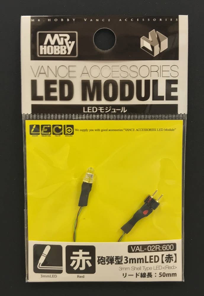 Mr Hobby LED MODULES - 3MM SHELL TYPE LED RED | 4973028737462